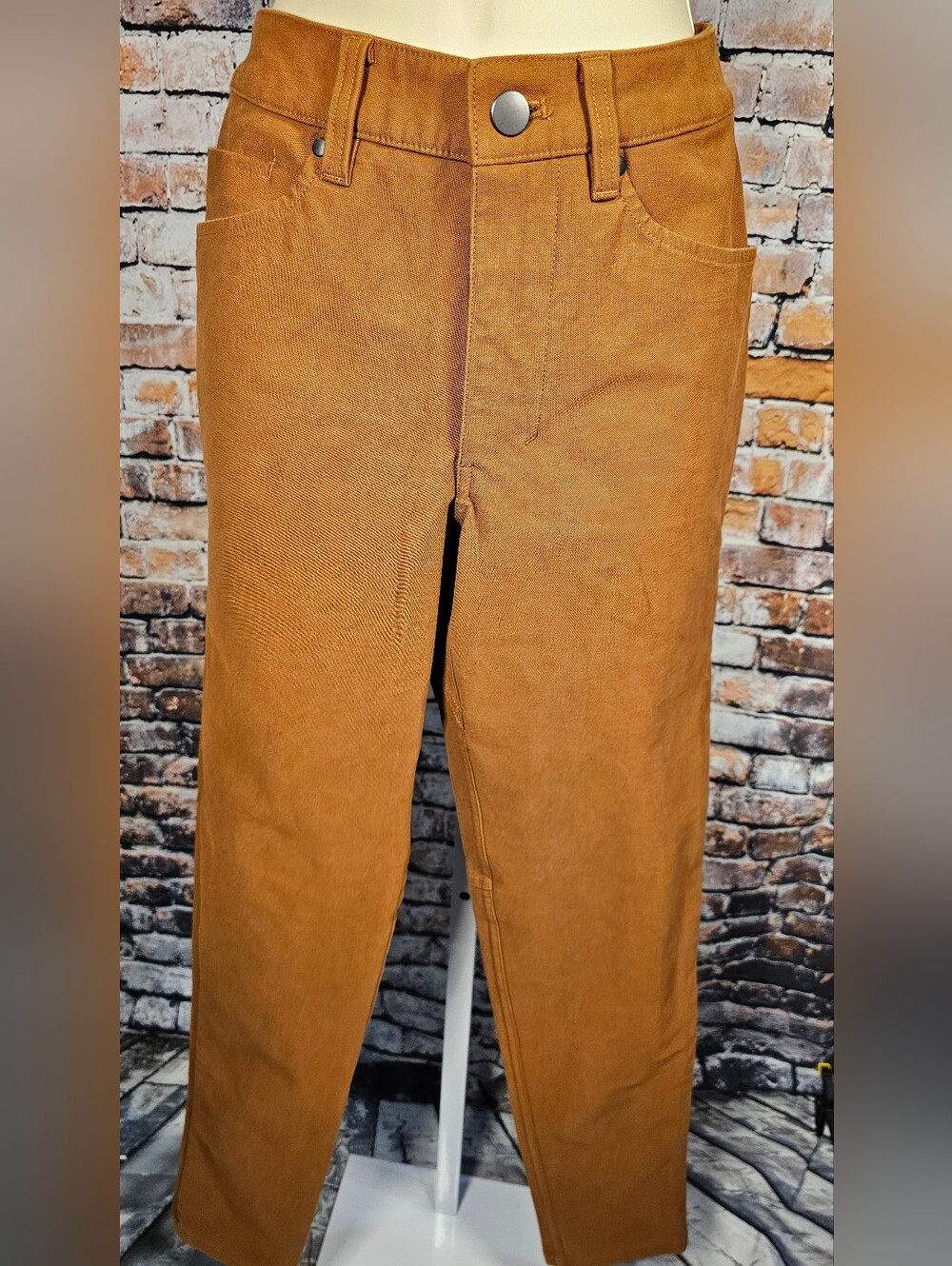 Lululemon Utility Canvas Pants Size 28 NWOT Brown Stretch Carpenter Workwear